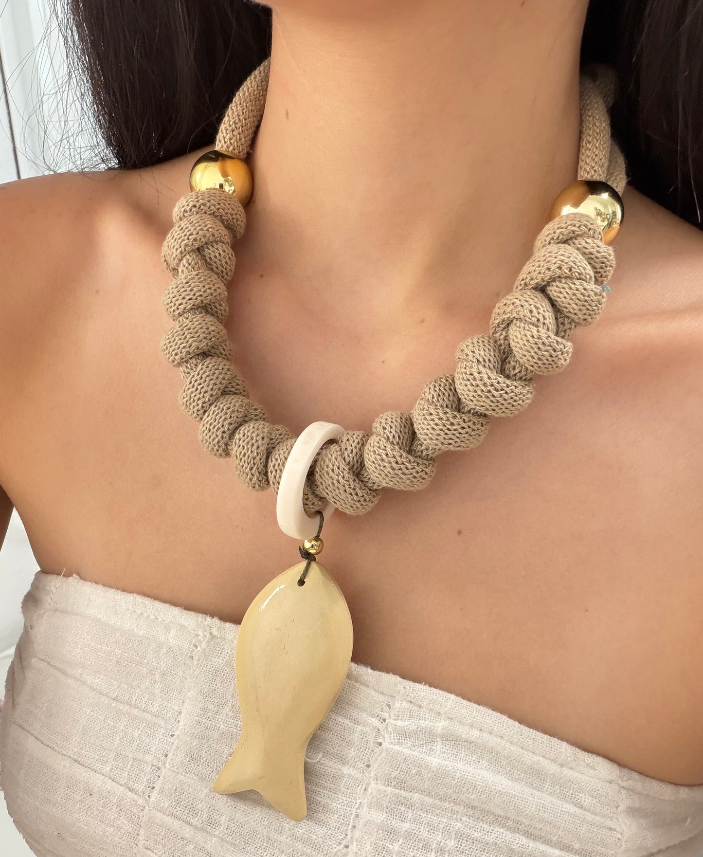 Collar Pez de arena (charm removible)