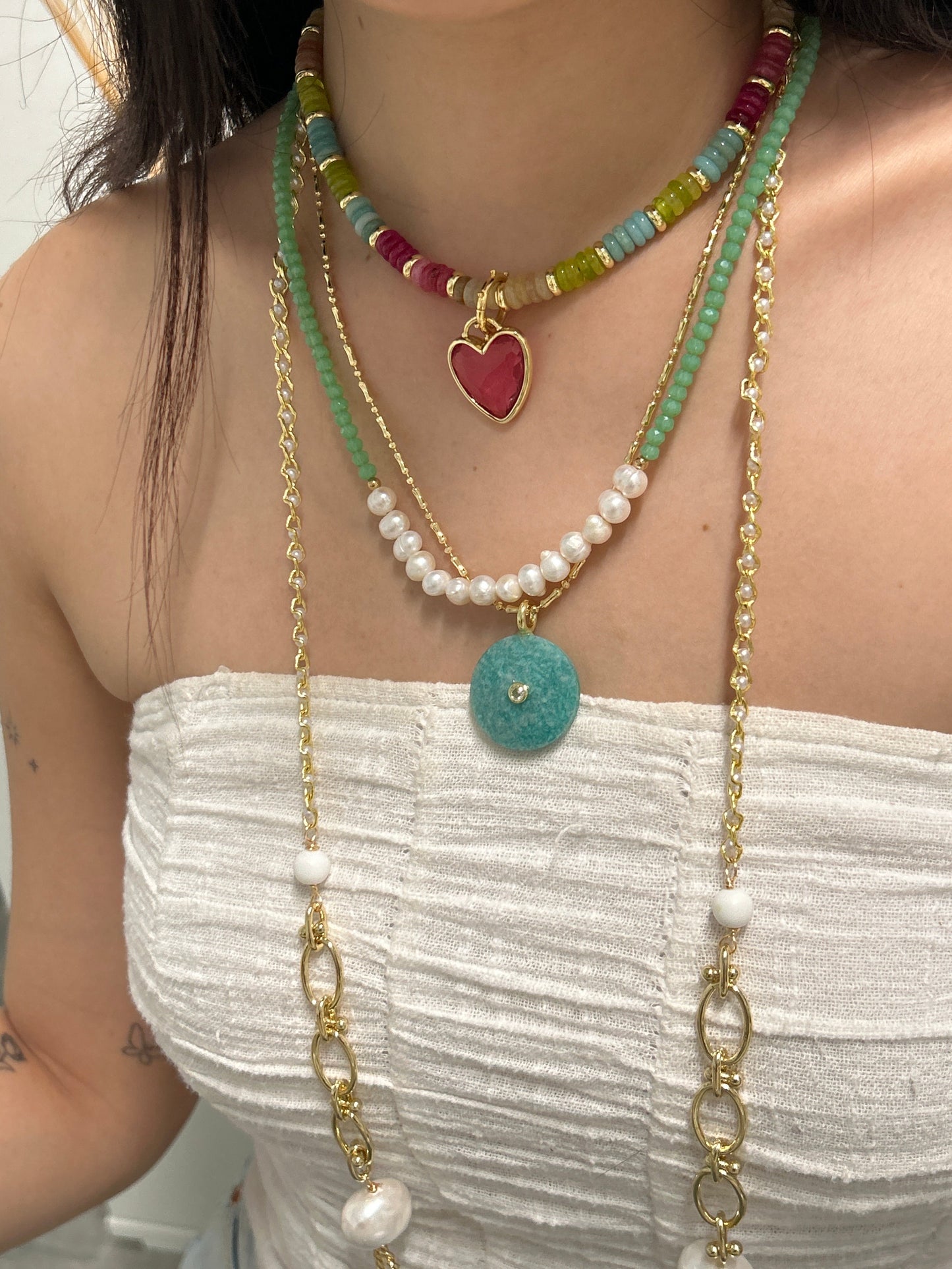 Amazonite collection(4 collares)