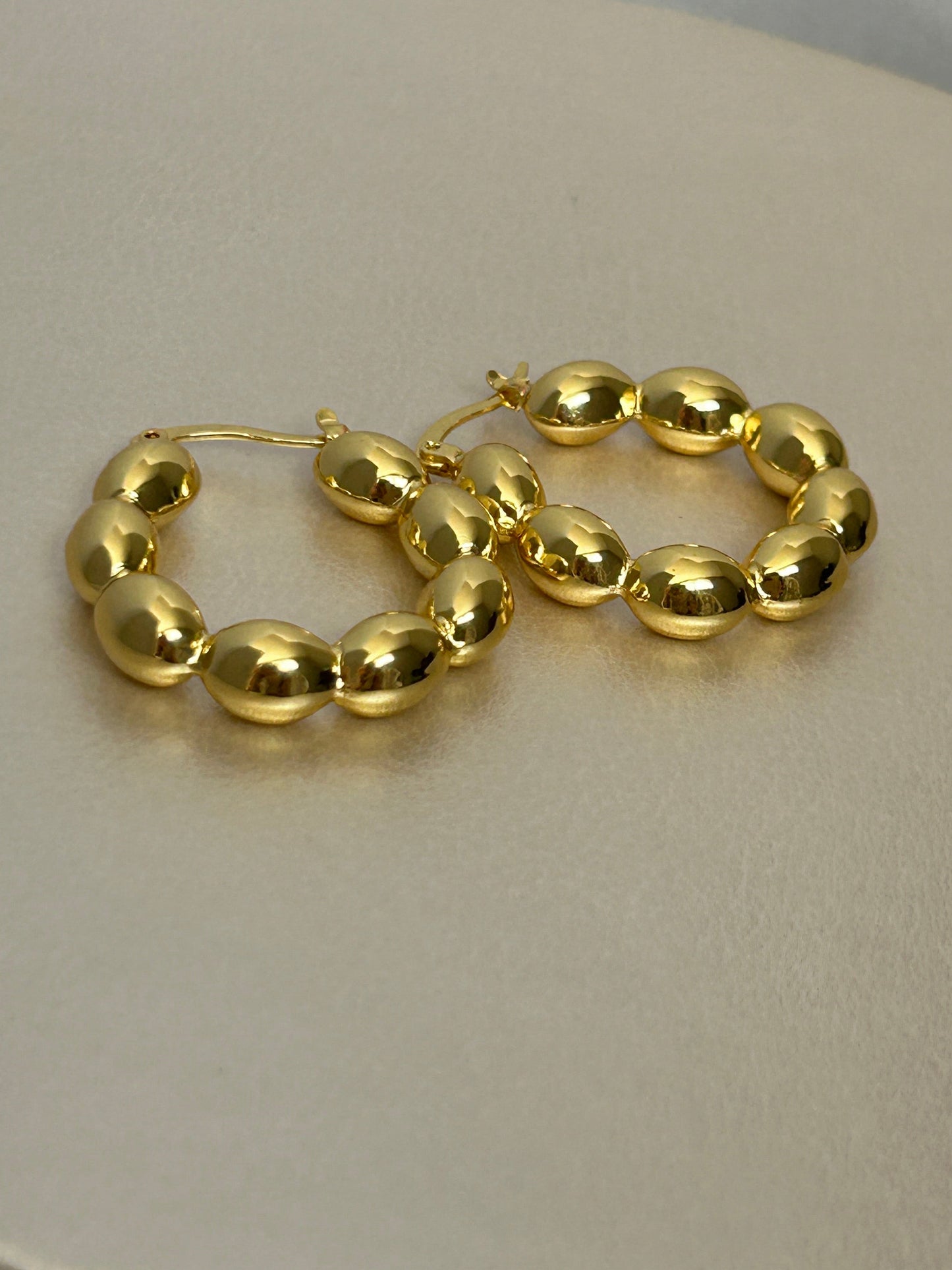 18k Chain hoop