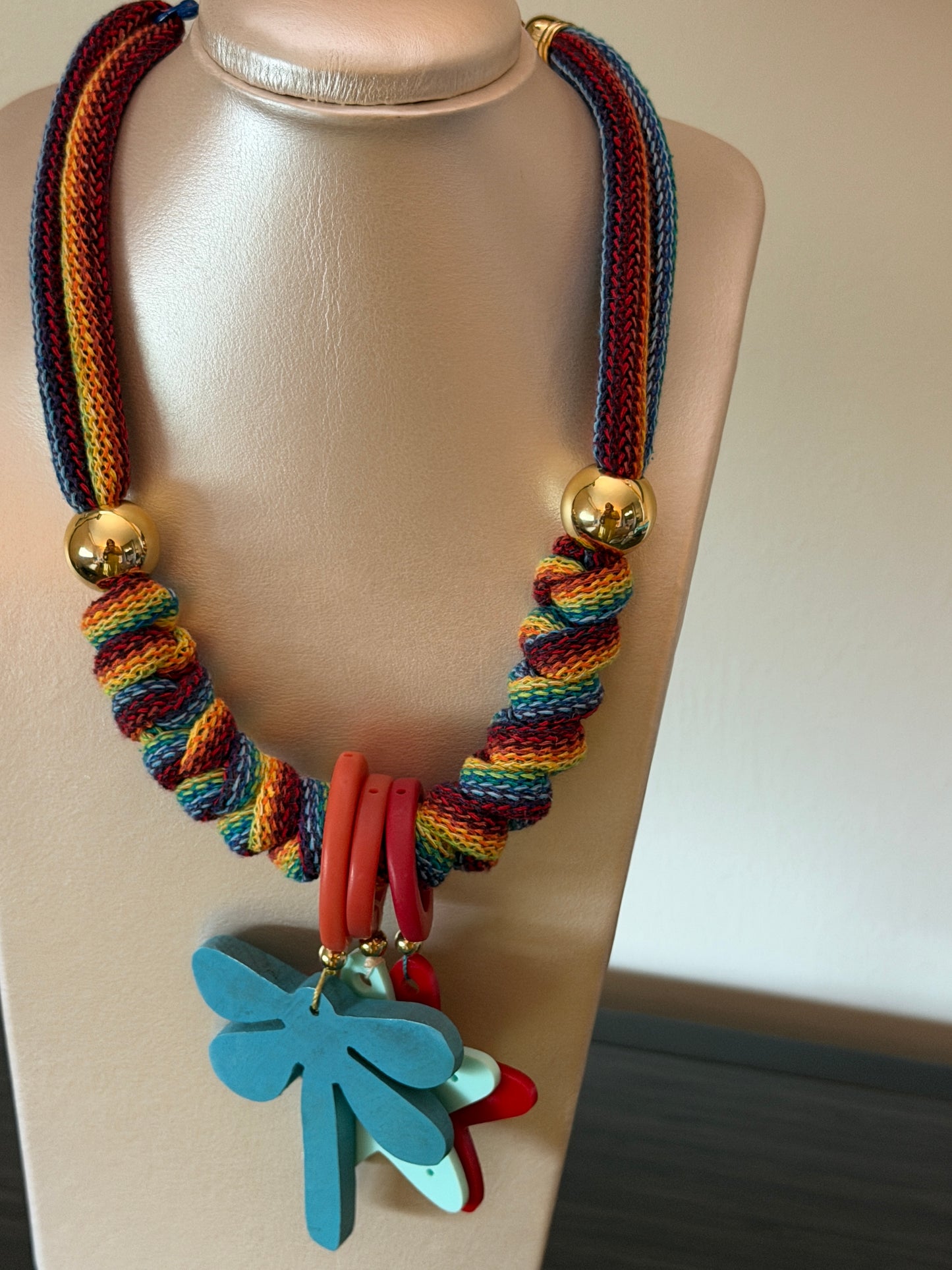Collar Bahia encantada- #25☀️5 collares en 1☀️charms removible🐟puedes mojarlo