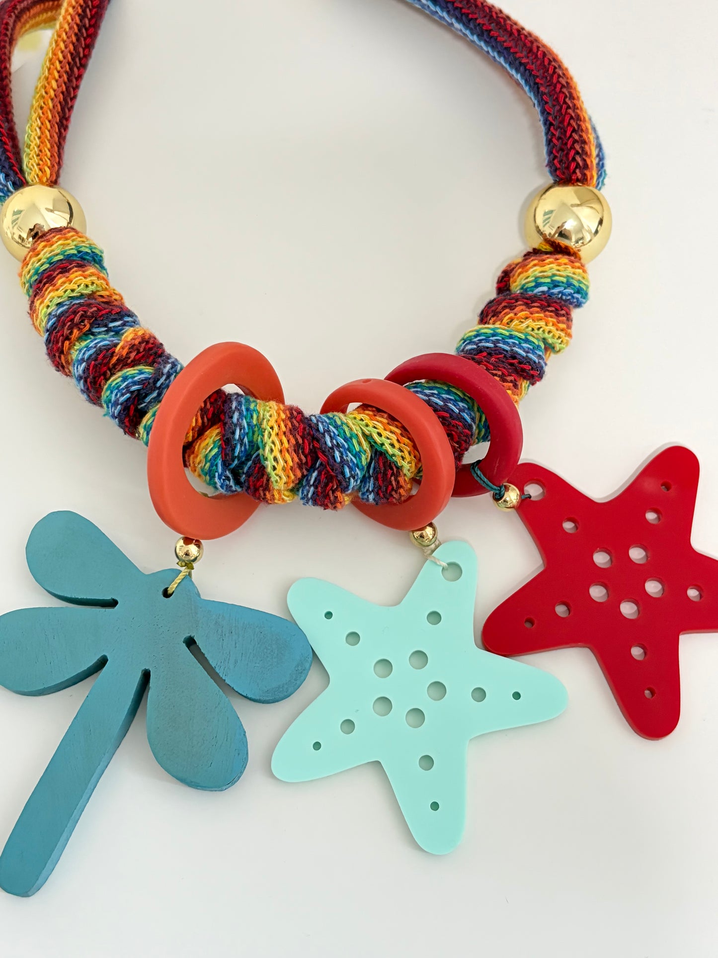 Collar Bahia encantada- #25☀️5 collares en 1☀️charms removible🐟puedes mojarlo