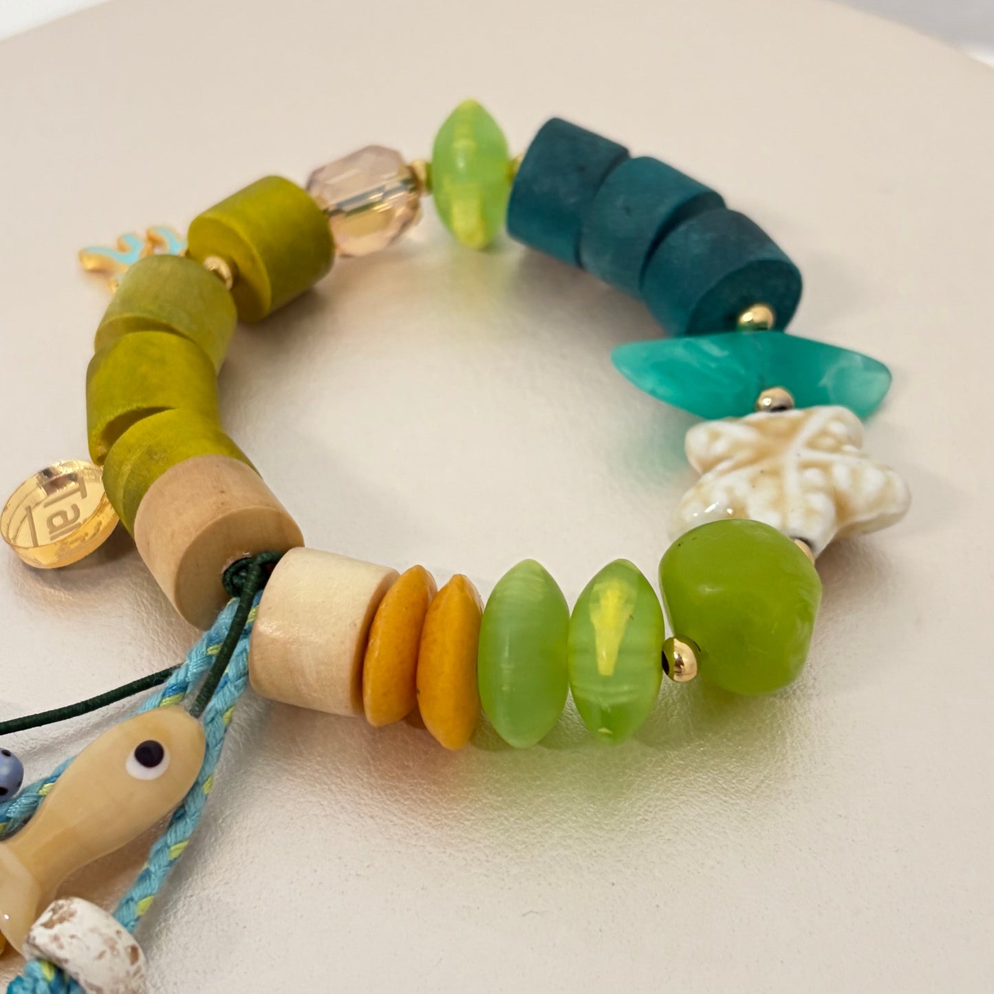 Pulsera Acuario verde style 2( Disponible solo con una pequeña variacion en diseño)