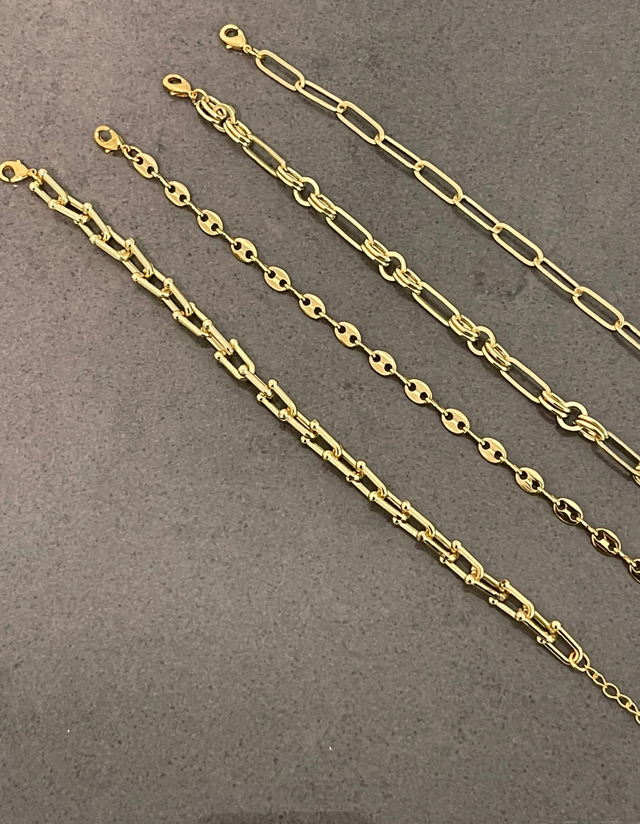 paper clip adjustable bracelet chain