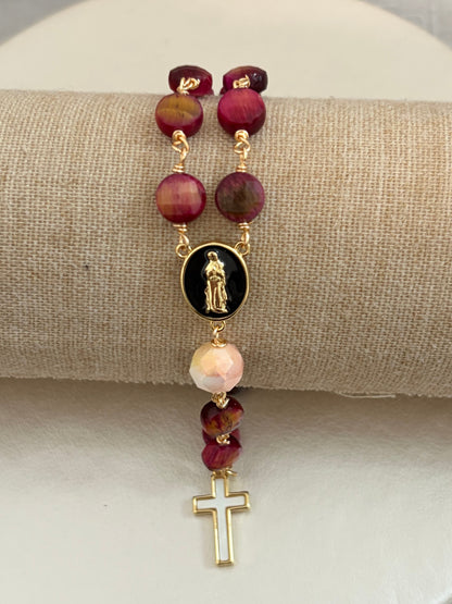 Rosary bracelet collection
