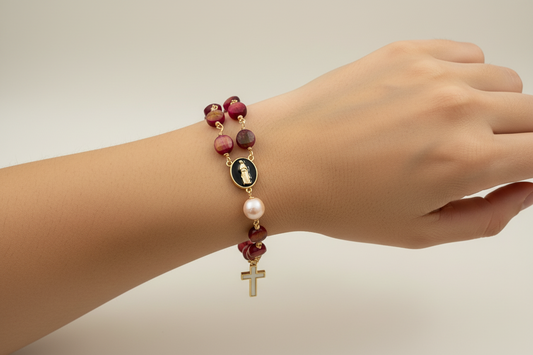 Rosary bracelet collection