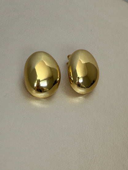 18k coin Earring