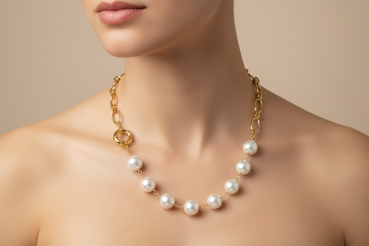 Short Pearl necklace