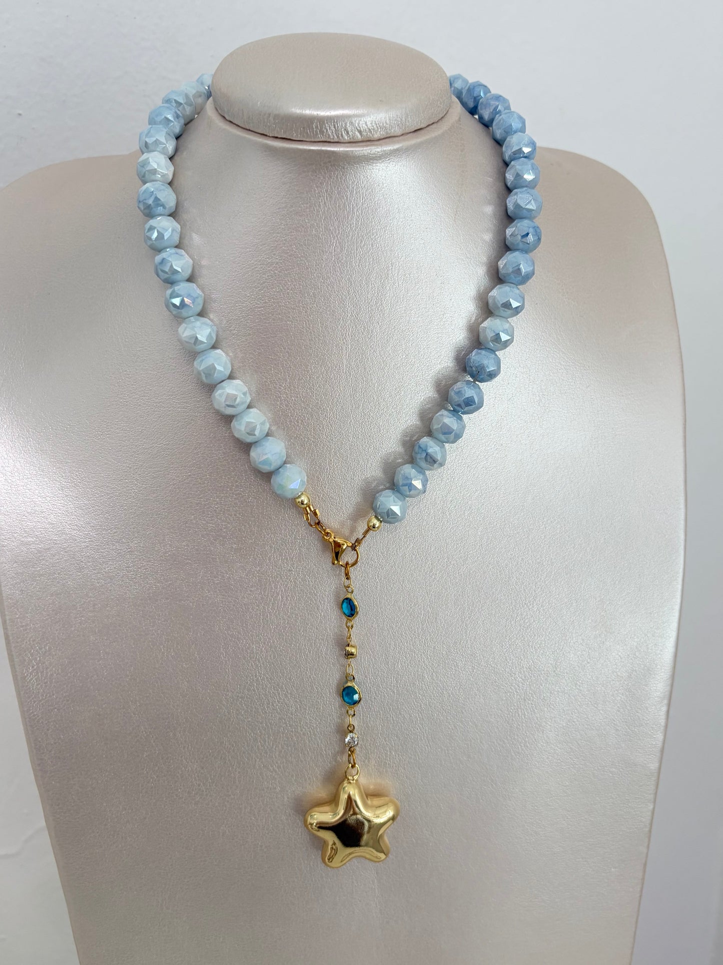 Brillo Celeste collar con estrella