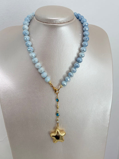 Brillo Celeste collar con estrella