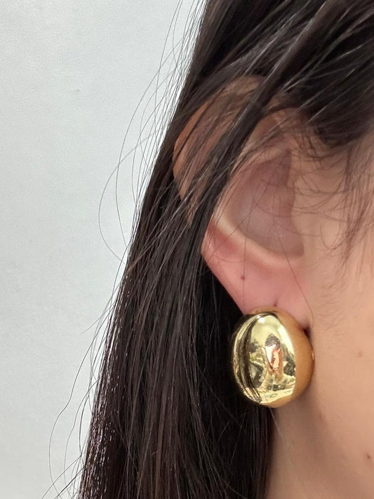 18k coin Earring