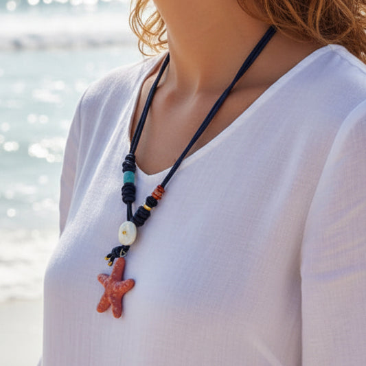 Collar brisa del mar( azul marino)