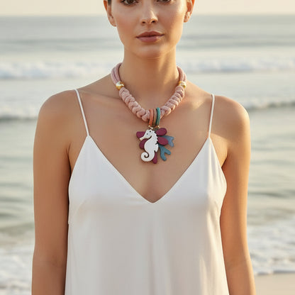 Collar Bahia encantada- # 19☀️5 collares en 1☀️charms removible🐟puedes mojarlo