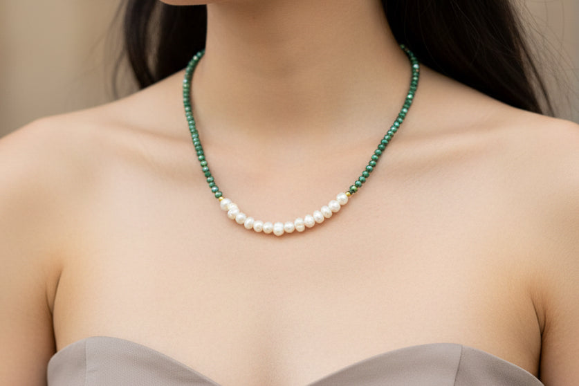 Fresh water pearl necklaces