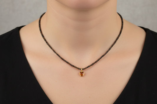 Amor Valiente a Tiger Eye Collection(collar tiger eye y corazon)