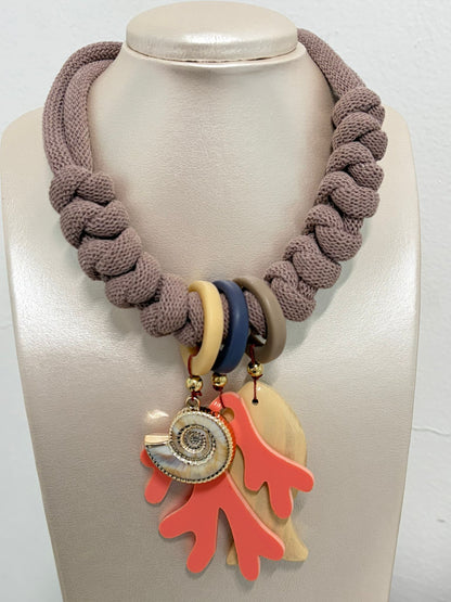 Collar Bahia encantada- # 7☀️5 collares en 1☀️charms removible🐟puedes mojarlo