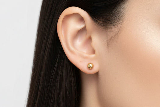 4mm dormilonas earrings