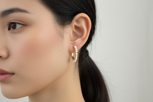 Mini Pearl hoop