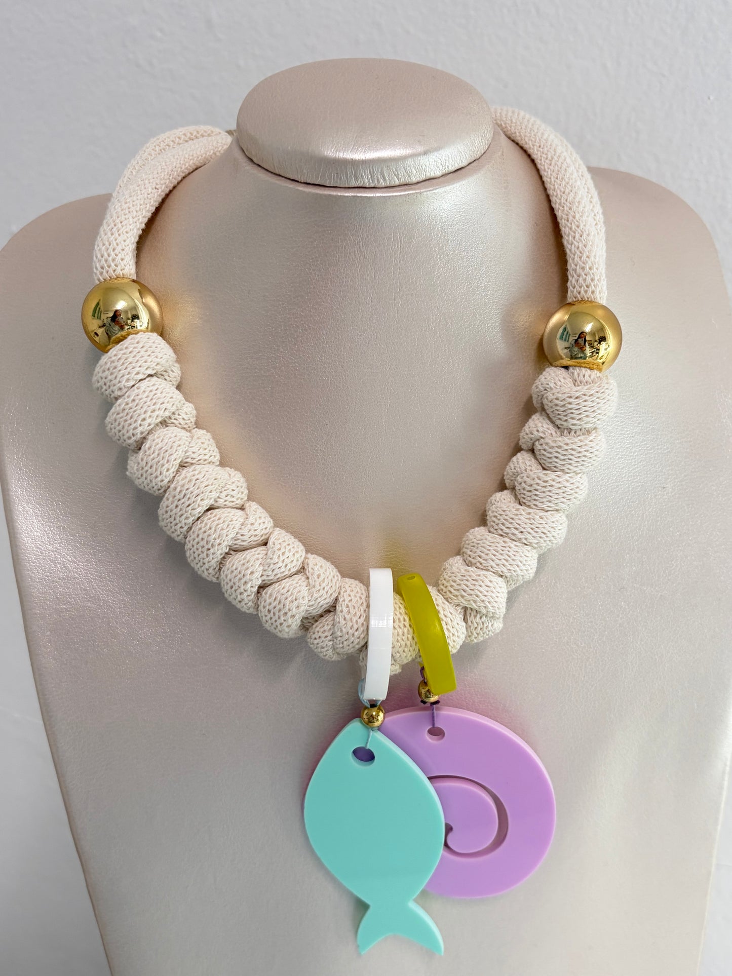 Collar Bahia encantada- # 12☀️5 collares en 1☀️charms removible🐟puedes mojarlo