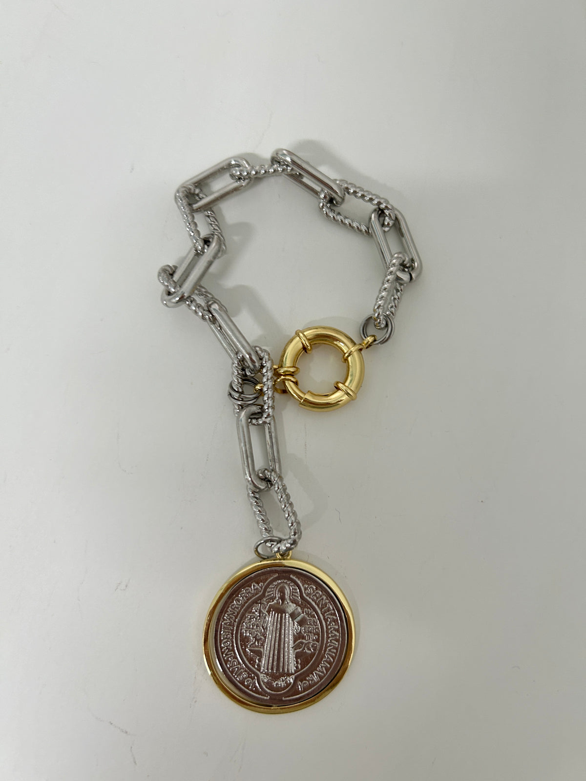 San Benito silver/gold necklace