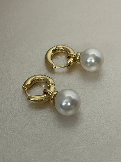 Gold Pearl hoop