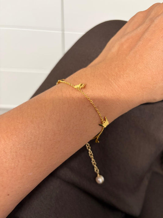 18k plated butterfly chain