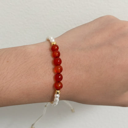 Pulsera en Carnelian- La energia que te impulsa actuar.