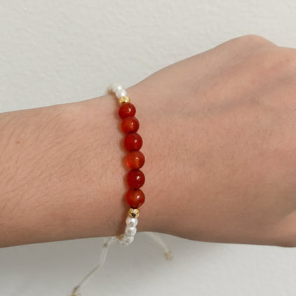 Pulsera en Carnelian- La energia que te impulsa actuar.