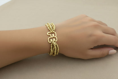 Amor/Fe/Dios gold bracelet
