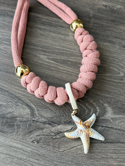 Collar Bahia encantada- ☀️5 collares en 1☀️charms removibles🐟puedes mojarlo