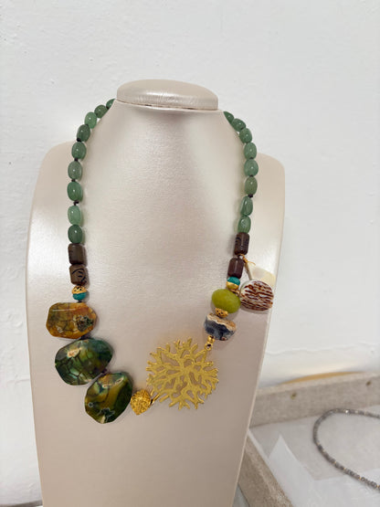 Collar Coral Dorado- diseño exclusivo🪸solo uno disponible