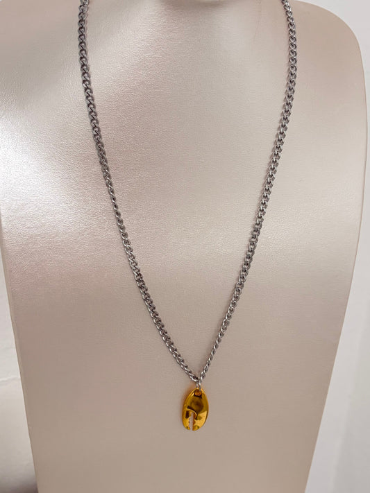 Sea shell pendant men necklace