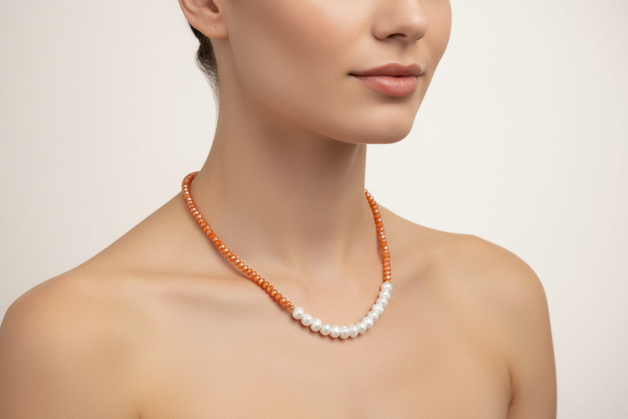 Fresh water pearl necklaces