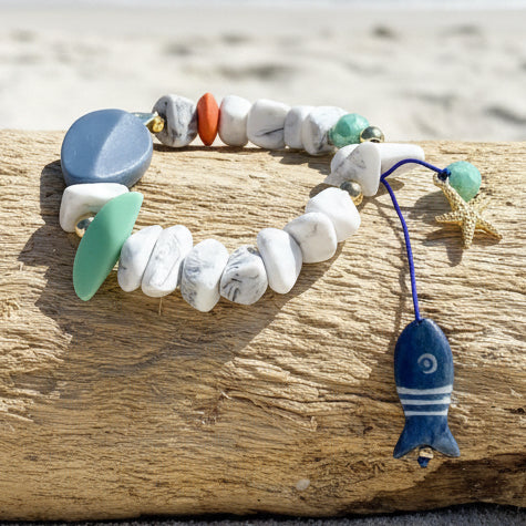 Pulsera white ocean