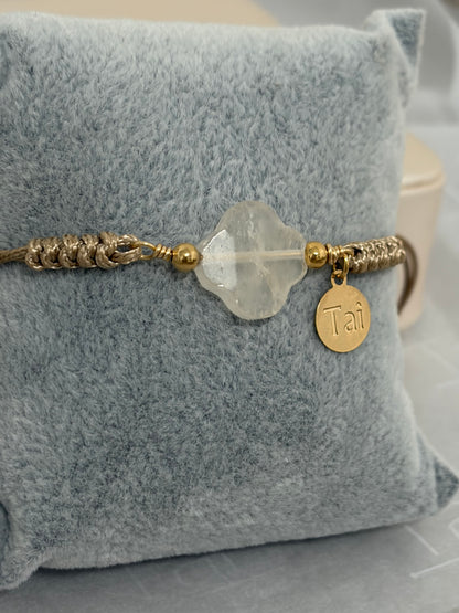 Pulsera en cuarzo clear, tu amuleto de energia positiva