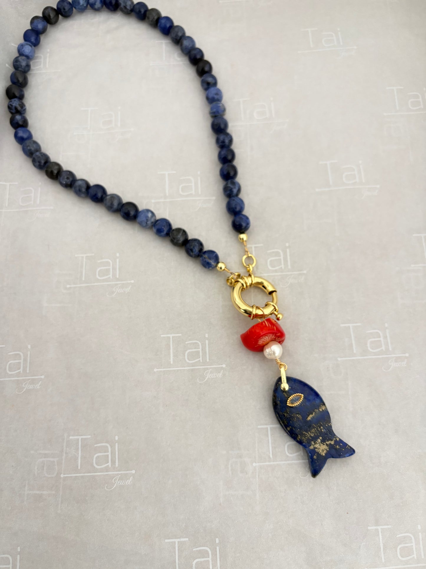 Collar pez Lapis Lazuli