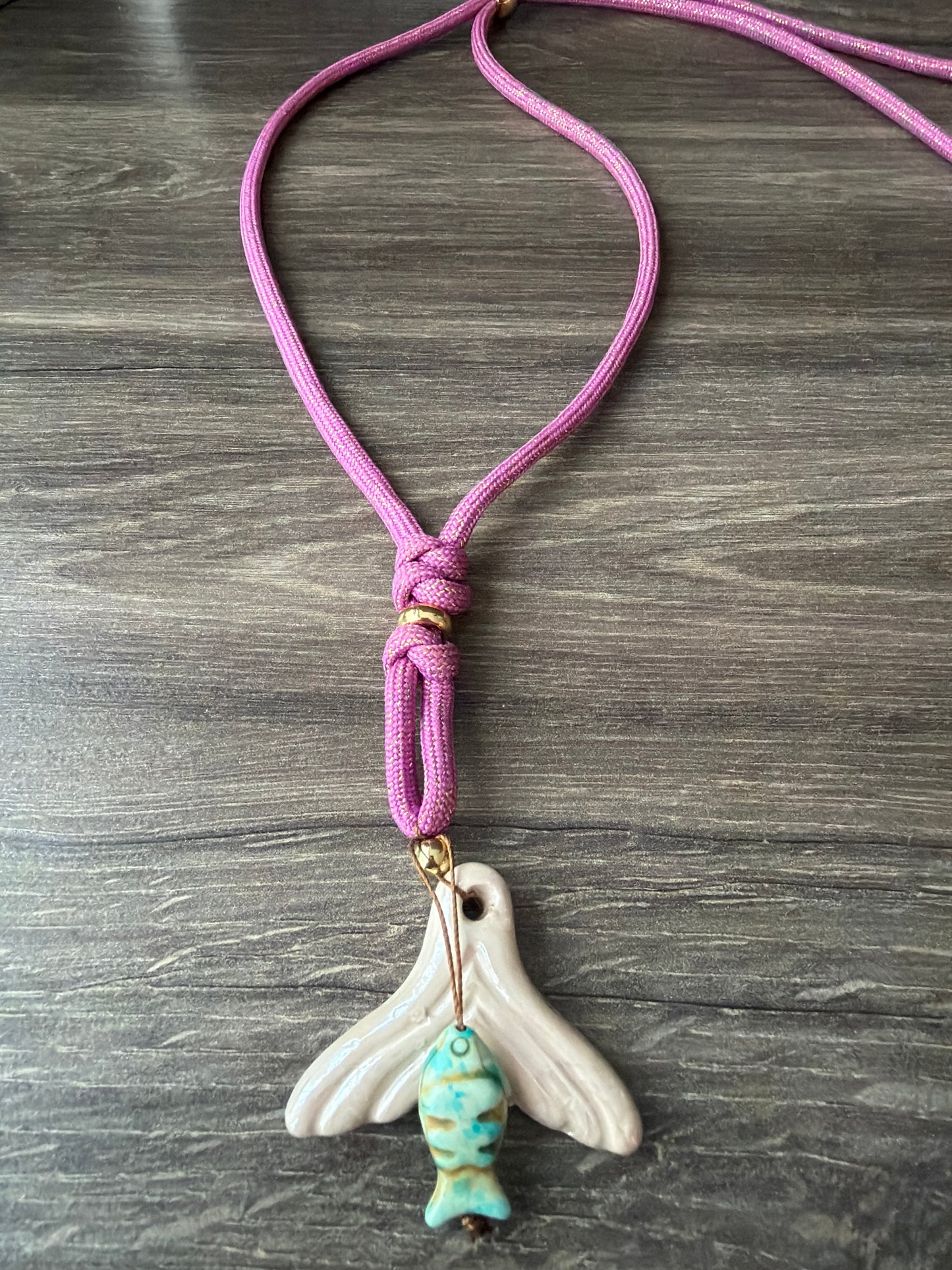 Collar ajustable Horizonte costero(usalo corto o largo)colita