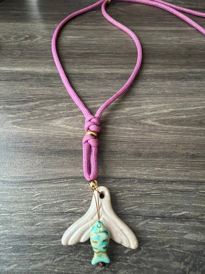 Collar ajustable Horizonte costero(usalo corto o largo)colita