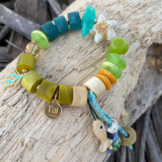 Pulsera Acuario verde style 2