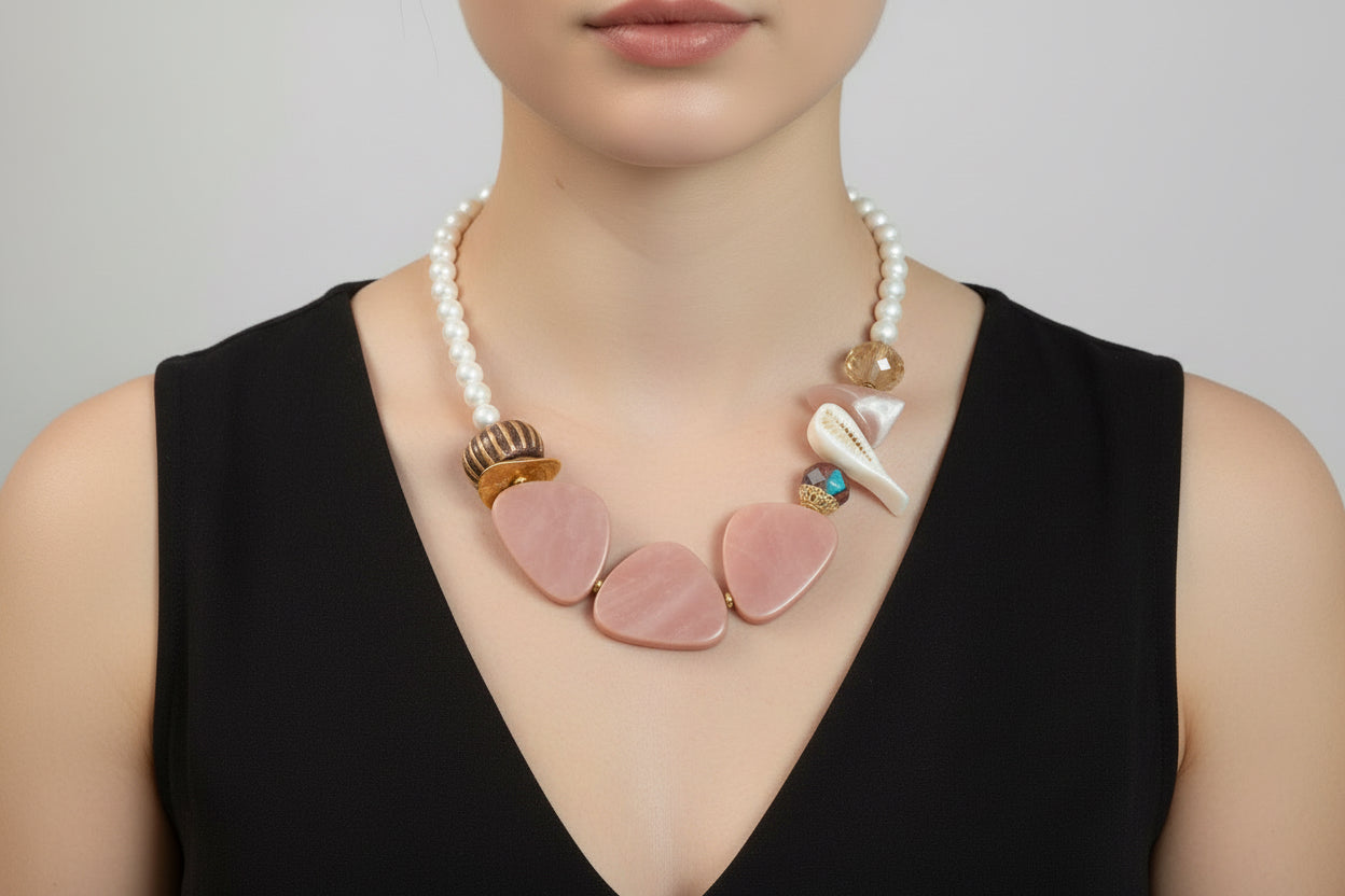 Armonía rosé necklace