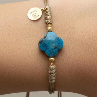 Pulsera Apatita Natural – Creatividad y Enfoque 💙 ¡Consíguela Ya!
