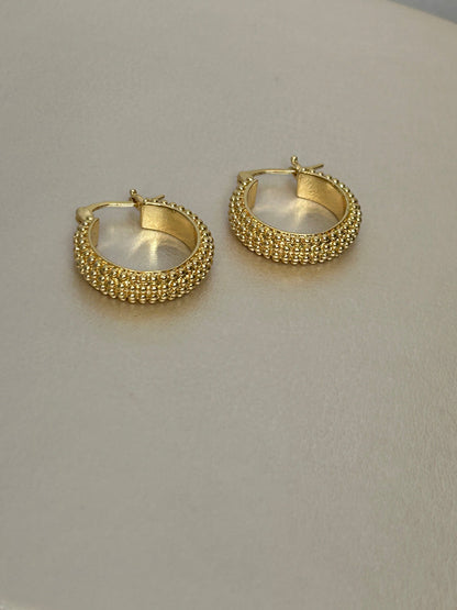 18k Luxe radiance hoop