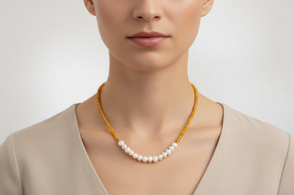 Fresh water pearl necklaces