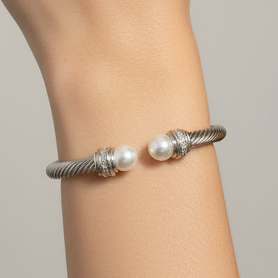 Reflejo de perla plateado(rhodium)