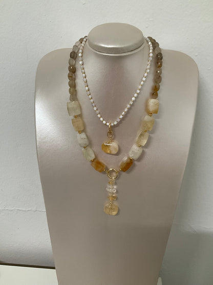 Citrine necklace or bracelet