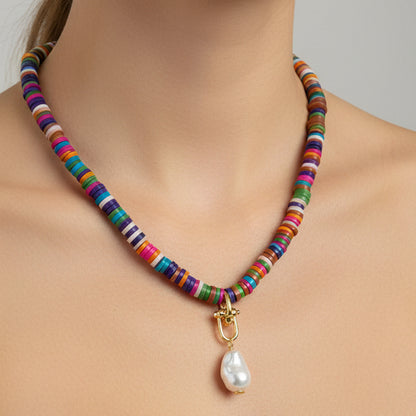 Collar brisa de santorini (3 charms intercambiables)
