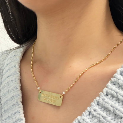 Nunca dejes de creer el collar
