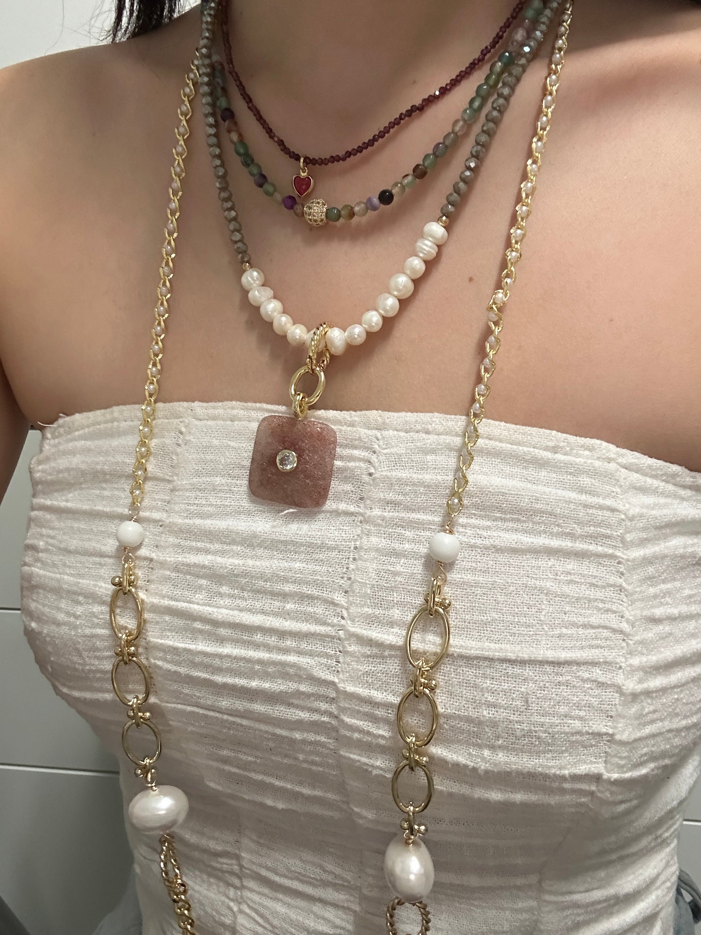 Mix and match strawberry quartz