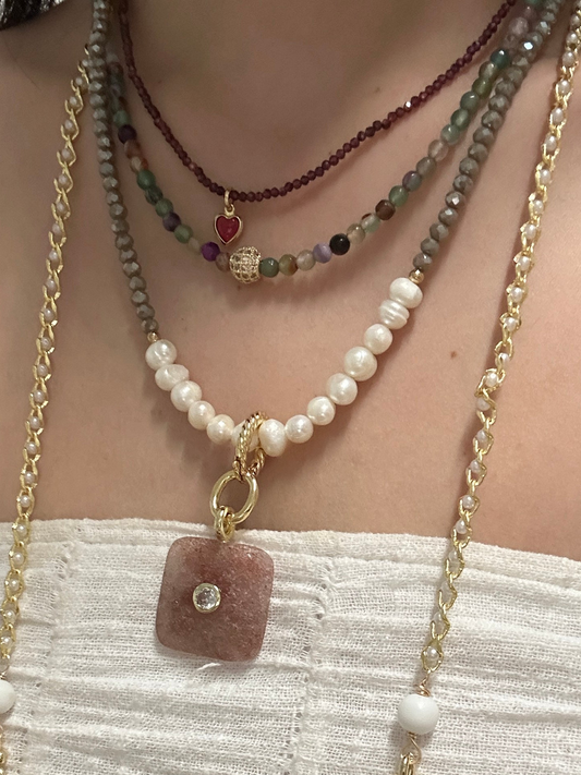 Mix and match strawberry quartz