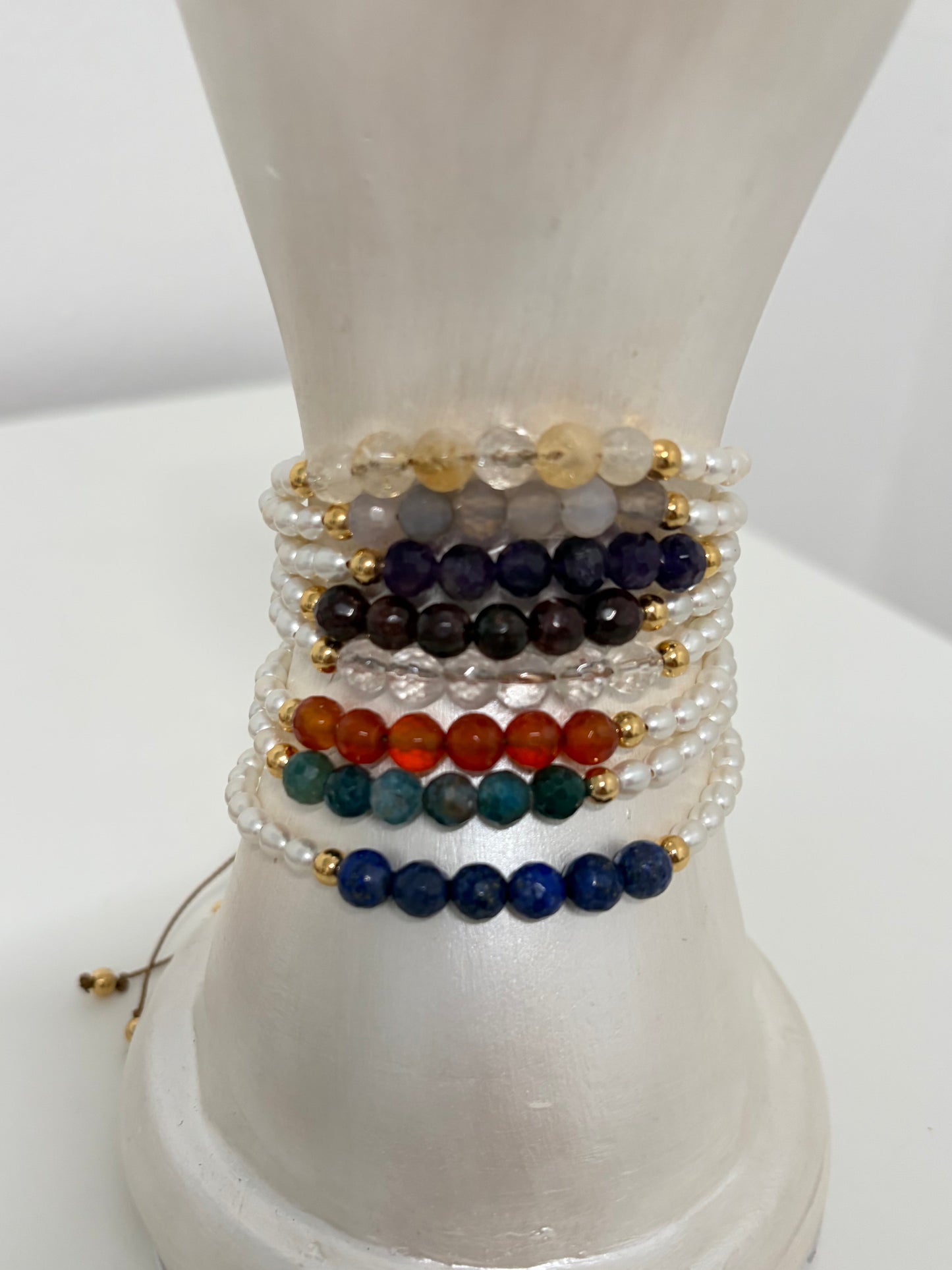 Pulsera Pure Balance – Perlas & Smoky Quartz