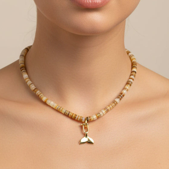 Collar marea dorada  ( 3 charms intercambiables)